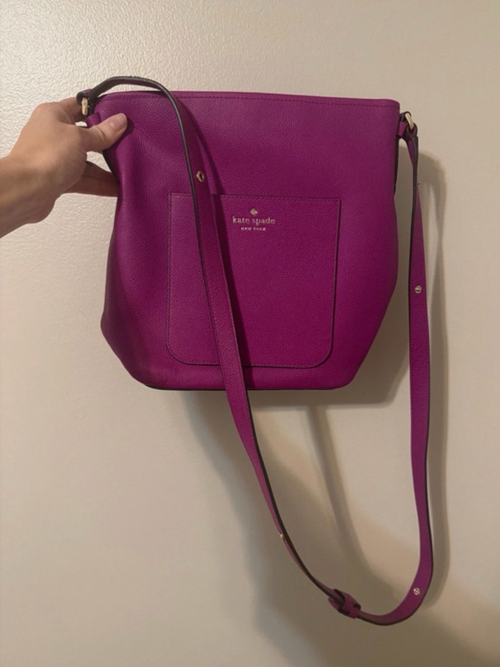 kate spade Purple Leather Crossbody Bag